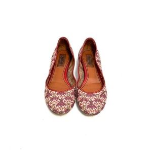 MISSONI | Vintage Y2K illusion fabric slip on ballet flats